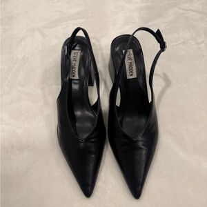 Steve Madden Elegant Black Slingback Heels